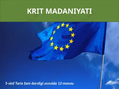 krit madaniyati — PPTX