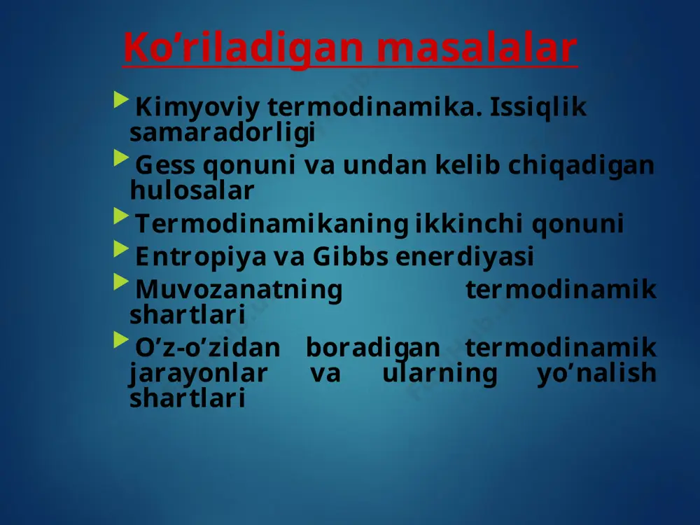 kimyoviy termodinamika va bioenergetika - Page 4