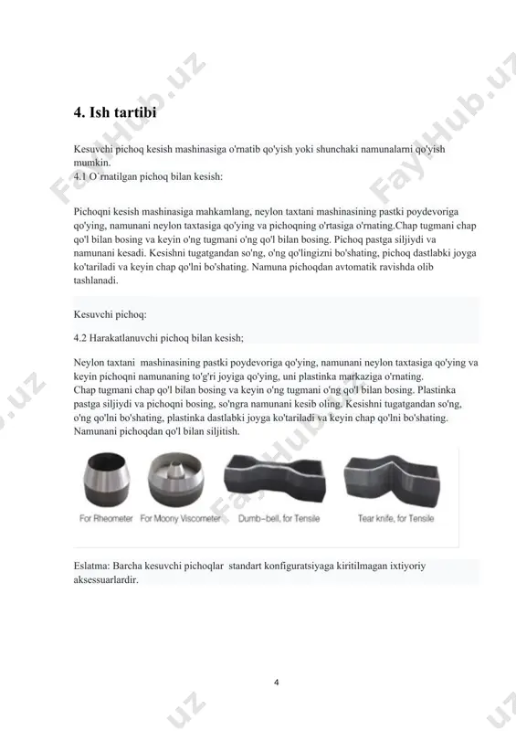 to`qimachilik-trikotaj maxsulotlarini sinash laboratoriya jihozlari - Page 4