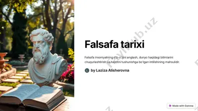 falsafa tarixi — PDF