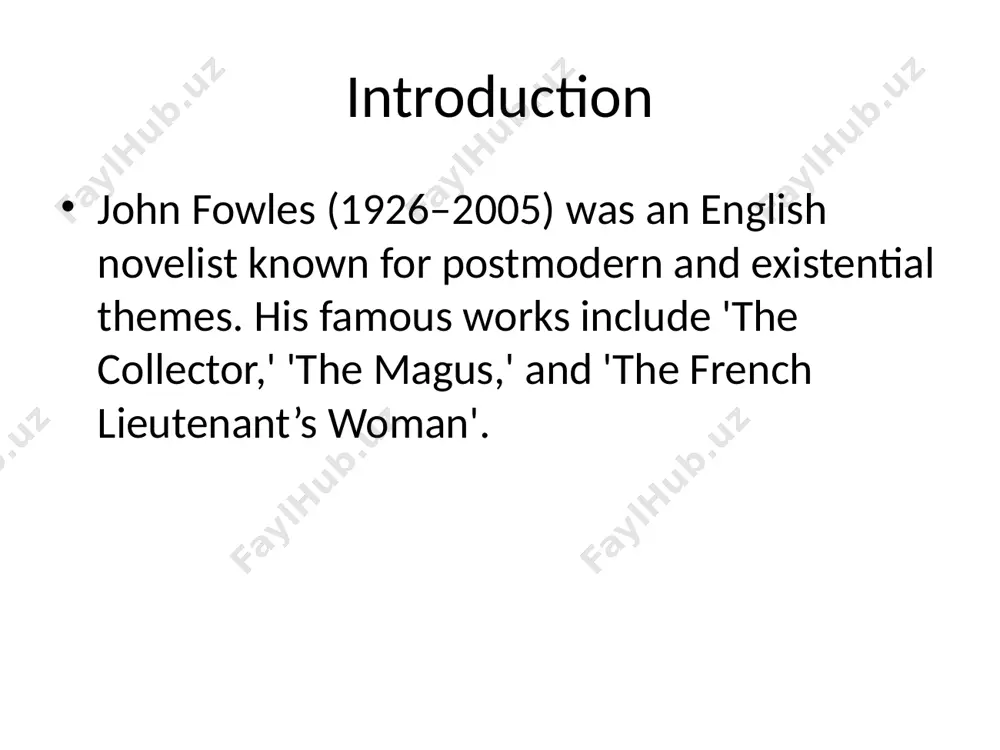 john fowles: life and works - Page 2