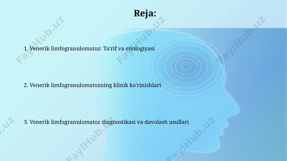 mamlakatlarda ham kasallikning asoratlarini sezilarli darajada kamaytirish mumkin. tashxis qo'yish usullari klinik tekshiruvlar, jumladan, inguinal limfadenopatiya, fistulalar va chandiqlarning mavjudligi, masalan, samarqand viloyatidagi bemorlarda kuzatilgan 2-bosqich o'smalarni aniqlashda yordam beradi. serologik tekshiruvlar, masalan, elisa yoki immunofluoresensiya testlari orqali 3-4 haftadan keyin aniqlanadigan antitel mavjudligini aniqlash, kasallikning tarqalish darajasini aniqlashda muhim ahamiyatga ega. venerik limfogranulomatoz: umumiy ma'lumot venerik limfogranulomatoz (vl) asosan 15-35 yoshdagi yosh odamlarda uchraydi va jahonning tropik va subtropik mintaqalarida, jumladan, afrika va janubiy osiyo mamlakatlarida keng tarqalgan. vl chlamydia trachomatis bakteriyalarining 1-serotiplar guruhi tomonidan qo'zg'atiladi va infektsiyaga chalingan shaxslarning taxminan 50 foizida simptomlar aniq namoyon bo'lmaydi, bu esa kasallikni aniqlashni qiyinlashtiradi. epidemiologiya va tarqalish geografiyasi kasallikning yuqori darajada tarqalishi 50 dan ortiq mamlakatlarda kuzatilgan bo'lib, shu jumladan, braziliya, nigeriya va papua-yangi gvineya kabi mamlakatlarda yuqumli kasalliklar statistikasi mavjud. venerik limfogranulomatozning tarqalishi geografik jihatdan notekis bo'lib, 2021-yilgi ma'lumotlarga ko'ra, afrika, janubi-sharqiy osiyo va hindistonning ayrim hududlarida yuqori darajada qayd …