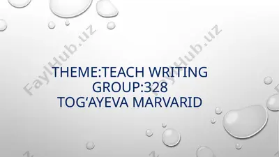 writing — PPTX