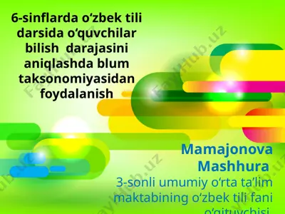 blum taksonomiyasi — PPTX