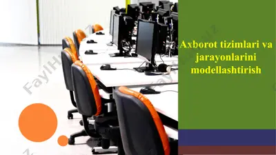 axborot tizimlari va jarayonlarini modellashtirish — PPTX