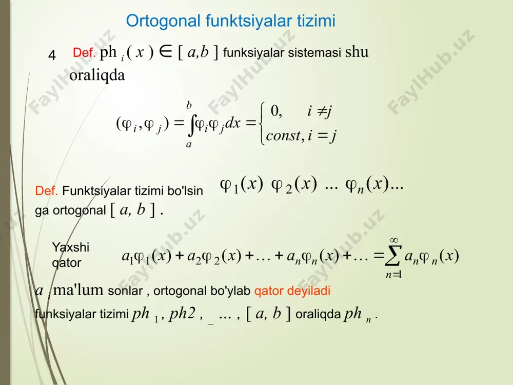 davriy funksiyalarni grafoanalitik usulda triganometrik qatorlarga yoyish - Page 4
