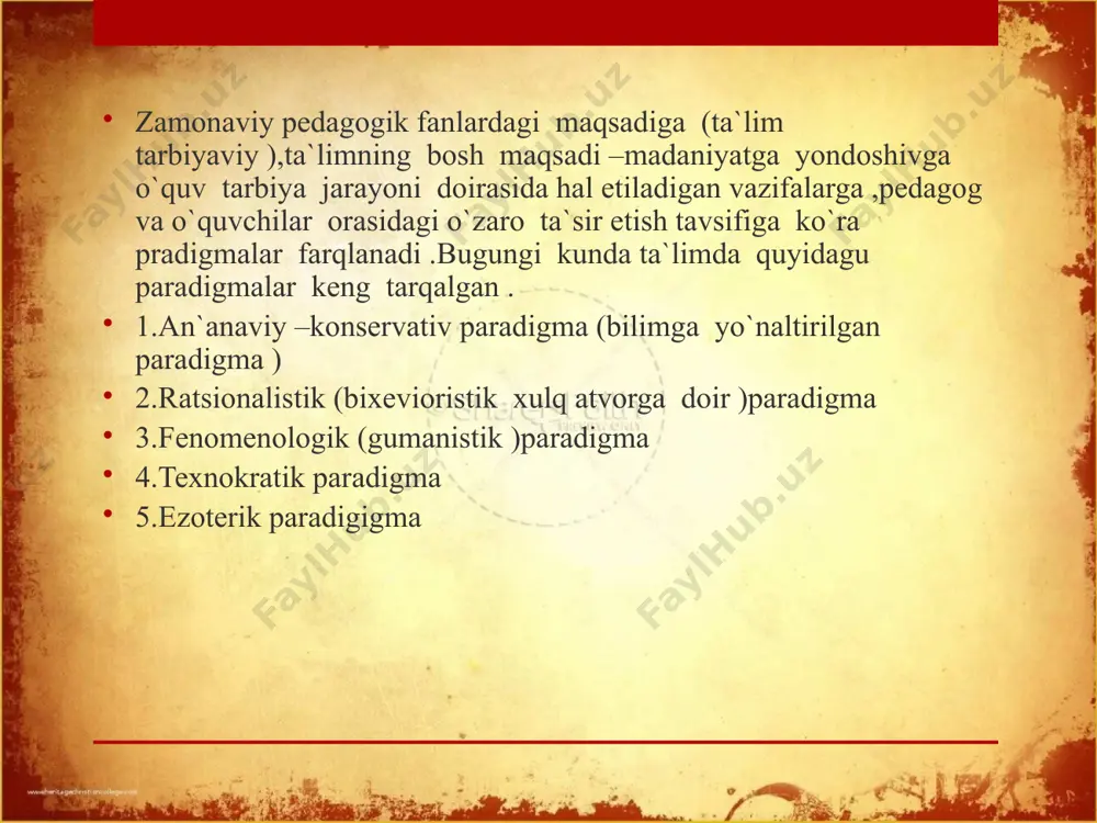 "zamonaviy pedagogika: ta'lim paradigmalari" - Page 5