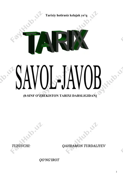 movorounahr va xurosondagi siyosiy vaziyat — DOC