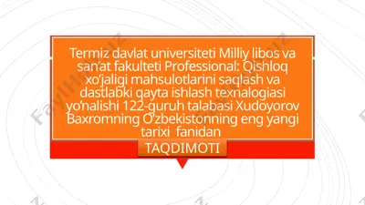 sovet davlatning tanazulga yuz tutishi — PPTX