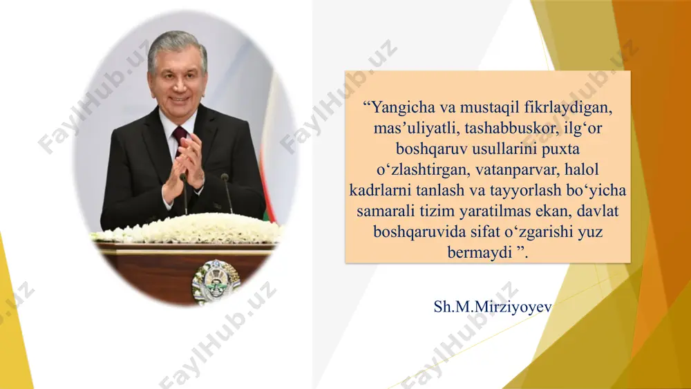 shirish, ta'lim sifatini yuksaltirish, shuningdek, innovatsion yondashuvlarni joriy etishga undash hisoblanadi. vazifa o‘qituvchilar o‘rtasidagi sog‘lom hamkorlik va raqobatning ba'zi asosiy jihatlarini oshirish. hamkorlik. kasbdoshlarga maslahat va murabbiylik. yutuqlarni e’tirof etish va nishonlash. raqobatni shakllantirishda qo‘llab-quvvatlovchi menejerlik va mentorlik. hamkorlikni rag‘batlantirish / maqsad qo‘yish, faoliyat monitoringi va fikr-mulohazalar / adolatli baholash jarayoni / kasbiy rivojlanish imkoniyatlari. mavzu yuzasidan xorij tajribalarning o‘rganilganligi. milliy sertifikatsiya, mentorlik dasturlar, charter maktablar va magnet maktablarda raqobat. pedagoglar orasida ko‘p rivojlanish tizimi, professional o‘sish klublari, tartib-intizom va an’anaviy yondashuvda raqobat. aqsh yaponiya o‘qituvchilar uchun raqobat motivatsiyasi sifatida professional o‘sish dasturlari va sertifikatlashtirish tizimi joriy etilgan. singapur 7 qiyosiy tahlil o‘zbekistonda xorij tajribasi taklif 1 umumta’lim maktabi pedagoglarining yutuqlari davlat tomonidan tan olinadi va mukofotlanadi. professionallikda chet el va mahalliy o‘quv yurtlari bilan hamkorlik har bir o‘qituvchi uchun malaka oshirish va professional rivojlanish dasturlari mavjud. biz tahsil olayotgan menejerlik kurslari kabilar ham maktab o‘qituvchilari o‘rtasida sog‘lom raqobat tizimini …