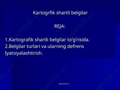 kartogrfik shartli belgilar — PPT
