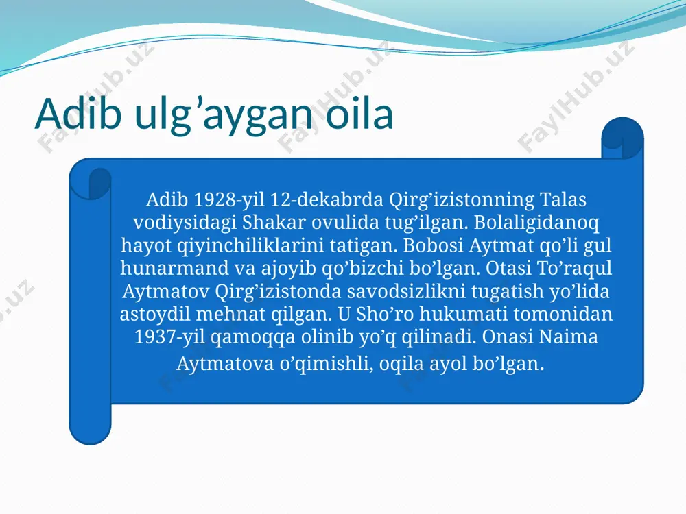 chingiz aytmatovning hayoti va ijodi yangi taqdimot - Page 3
