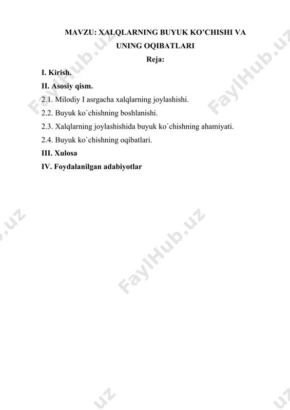 qabilalarning katta-katta ittifoqlarga birla-shuv protsessi ham yuz bermoqda edi. quyi reynda hamda yutlandiya yarim oryulida angl-saks abiaalari birlashmasi; o’rta reynda frank qabilalari ittifoqi; yuqori reynda allemanlar ittifoqi (bunga kvadlar, markomanlar, qisman svevlar kirar-di); elbada va elbaning narigi tomonida langobardlar, van-dallar, burgundlarning ittifoqlari tashkil topdi. bundan oldingi bobda gotlarning ikkita ittifoqi — vestgotlar itti-foqi va ostgotlar ittifoqi vujudga kelib, bularning har bi-ri dunay va qora dengiz bo’yi rayonida ko’p qabilali davlat tashkil qilganligi gapirib o’tilgan ediru asrniig oxirlari-dan boshlab va ayniqsa v asrda varvarlar yoppasiga imperiya territoriyasaga qarab yo’l olib, uni asta-sekin istilo qila boshladilar. тo’g`ri, bu istilo qilish qariyb butun bir asrga cho’zildi. ancha vaqtgacha bu istilochilar rasman imperiyaning «ittifoqchilari» deb qaraldi. biro,q zamondoshlar bu nomga aldanjadi. g`arbiy rim imperiyasining tobora qulab borayotgan-ligi shubhasiz haqiqat edi. chug`ji varvarlar imperiyani istilo etish bilan bir vaqtda imperiya territoriyasiga o’zlarining bu-tun oilalari, uy anjomlari, sigir-buzoqlari va hokazolari bilan ko’chib kelib; o’rnashayotgan edilar. shuning …
