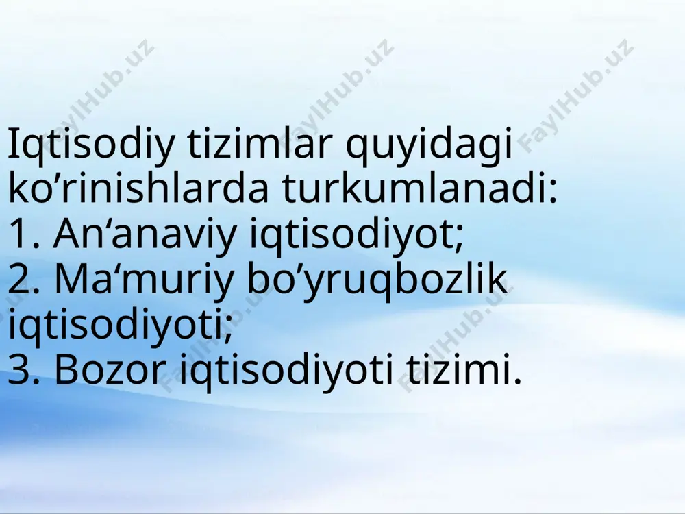 iqtisodiy tizimlar va ularning turli modellari 2 - Page 5
