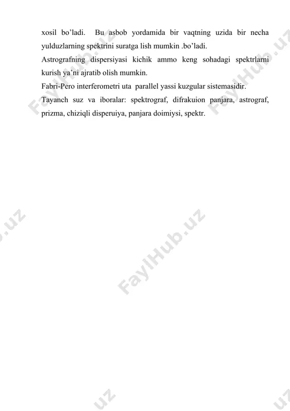 spektrograflar va ularning asosiy ko’rsatkichlari. ( qo’shimcha o’qish uchun) - Page 5