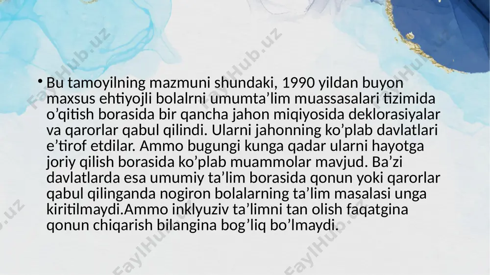 im ko’nikmalarga ega qilish, kasb hunarga o’rgatish ishlarini parallel ravishda olib borish talab etiladi. e’tiboringiz uchun tashakkur! image2.jpg image3.jpeg image4.jpeg image5.jpeg image6.jpeg image7.jpeg image1.jpg /docprops/thumbnail.jpeg