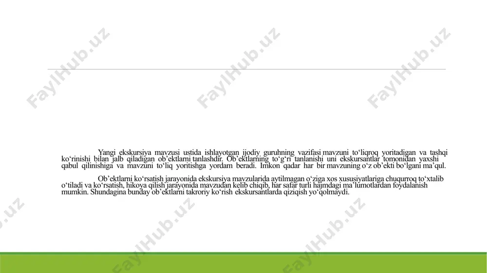 ekskursiya ob’ektlarini tanlash vabaholash - Page 5