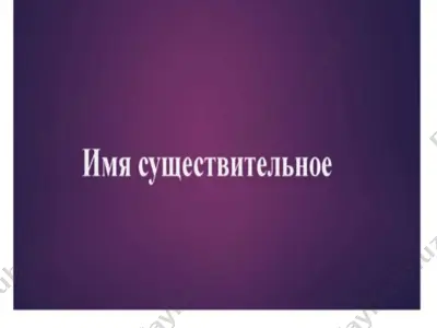 имя существительное — PPTX