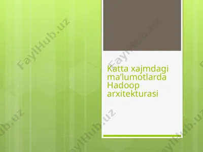 hadoop arxitekturasi — PPTX