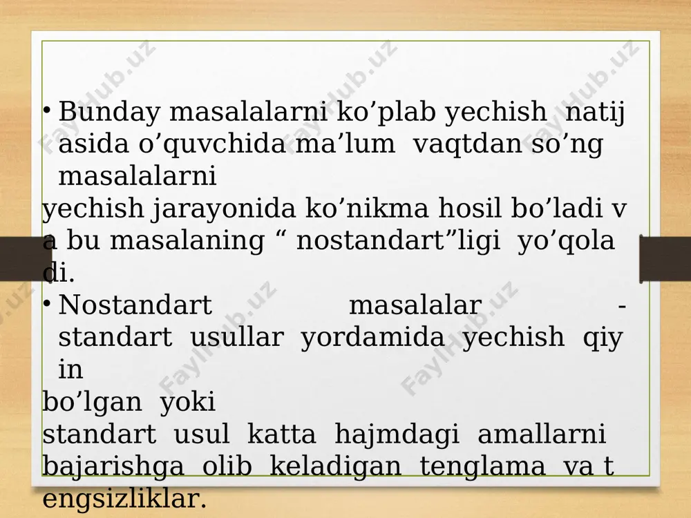 nostandart arifmetik masalalarni “oxiridan boshlab” usuli bilan yechish - Page 4