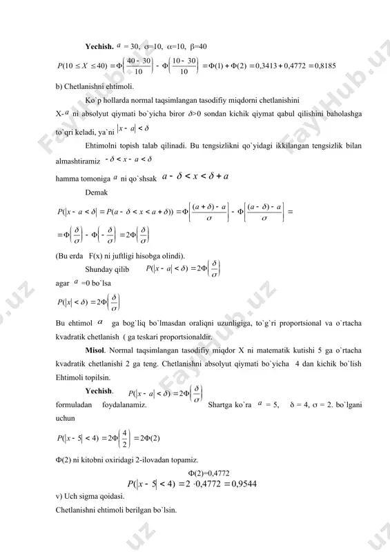 uzliksiz tasodifiy miqdorlar 2 - Page 4