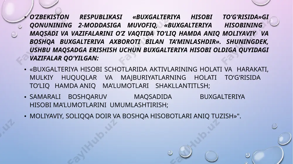 buxgalteriya hisobini tashkil etish - Page 3