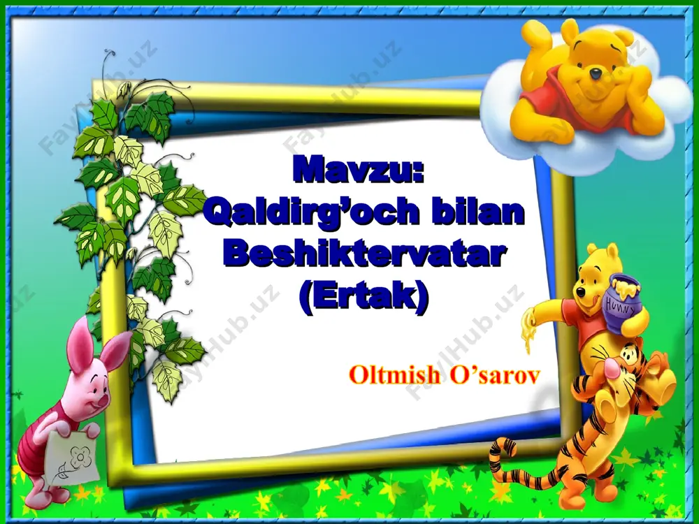 qaldirg’och bilan beshiktervatar (ertak) - Page 3