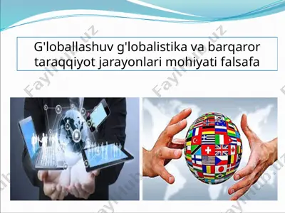 globallashuv va globalistik — PPTX