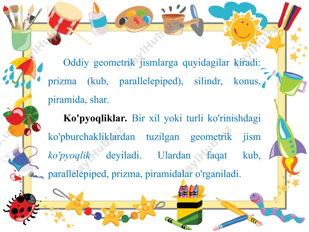 18-mavzu geometrik jismlar va ularning proyeksiyalarini yasash 8-sinf - Page 5