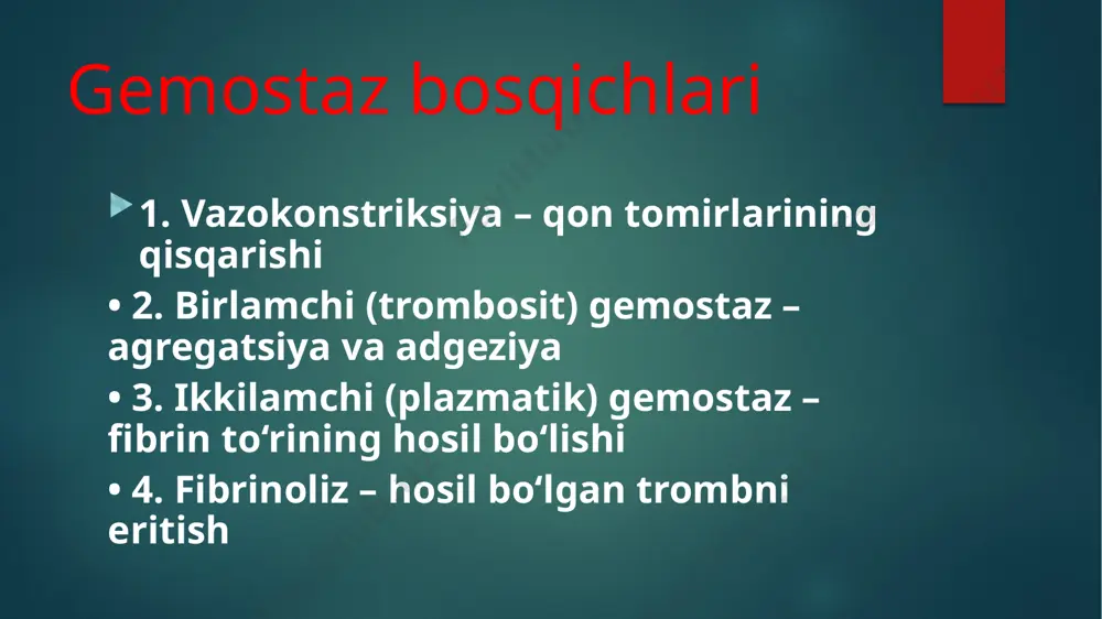 gemostaz mexanizmlari va patologiyadagi ahamiyati - Page 4