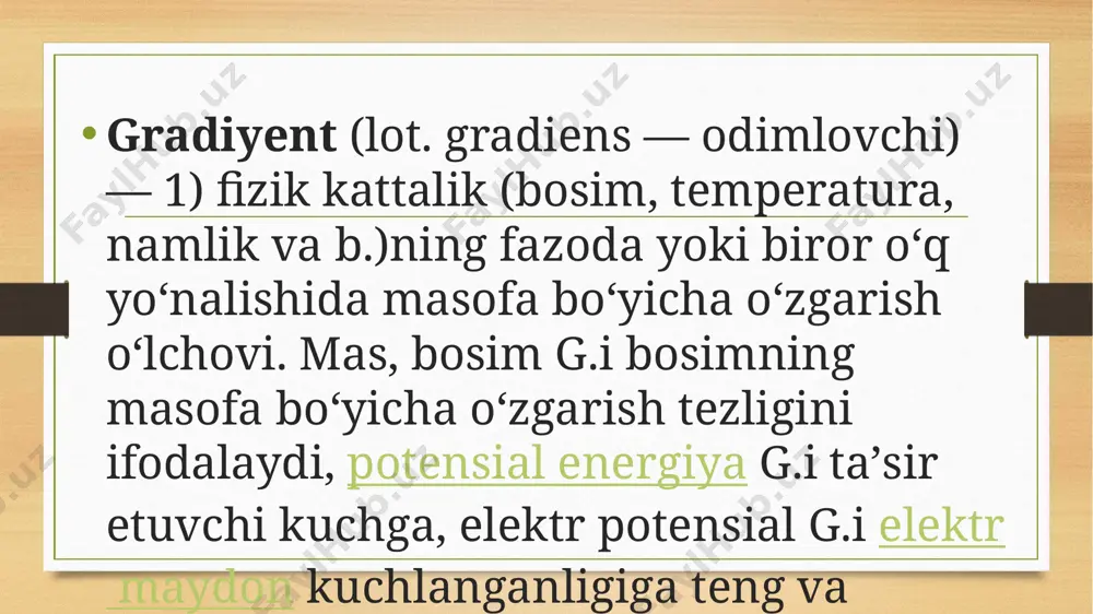 rif. agar x=x0 nuqtaning shunday atrofi mavjud bo`lib, y=f(x) egri chiziqning bu atrofdagi nuqtalarga mos bo`lgan bo`lagi shu egri chiziqqa m(x0,f(x0)) nuqtasidan o`tkazilgan urinmadan pastda (yuqorida) joylashsa, u holda f(x) funksiya x=x0 nuqtada qavariq (botiq) deyiladi. agar egri chiziq biror intervalning barcha nuqtalarida qavariq (botiq) bo`lsa, u holda bu chiziq shu intervalda qavariq (botiq) deyiladi. 33-rasmda qavariq va 34-rasmda botiq egri chiziqlar chizilgan. egri chiziq nuqtasining ordinatasini y bilan, shu egri chiziqqa m(x0,f(x0)) nuqtasida o‘tkazilgan urinmaning x ga mos ordinatasini y bilan belgilaylik. ravshanki, agar x0 nuqtaning biror atrofidan olingan barcha x lar uchun y-y  0 (y-y 0) tengsizlik o‘rinli bo‘lsa, u holda egri chiziq x=x0 nuqtada qavariq (botiq) bo‘ladi. 1-teorema. faraz qilaylik, f(x) funksiya x oraliqda aniqlangan va x0x nuqtada ikkinchi tartibli hosilasi mavjud bo‘lsin. agar f’’(x0)>0 bo‘lsa, u holda funksiya grafigi x0 nuqtada botiq; agar f’’(x0) 0 bo‘lsin. quyidagicha yordamchi funksiya kiritamiz: f(x)=y-y, ya’ni f(x)=f(x)-f(x0)-f’(x0)(x-x0). ravshanki f(x0)=0, …