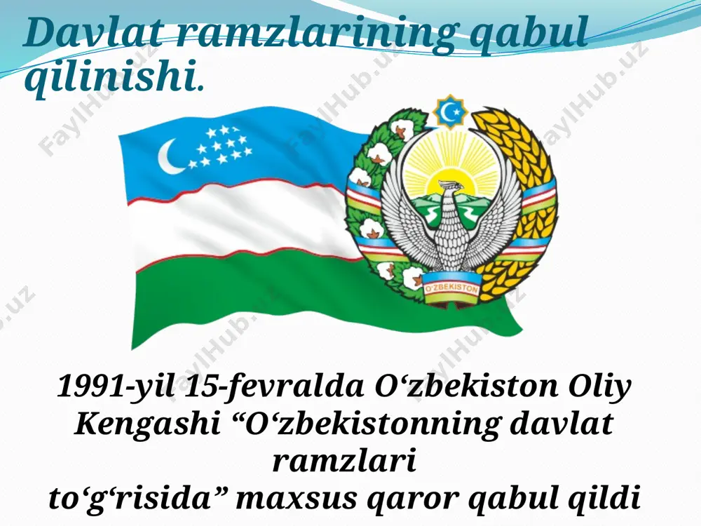 hi. 68-69 moddalar xvii bob. qoraqalpog‘iston respublikasi. 70-75 moddalar beshinchi bо‘lim davlat hokimiyatining tashkil etilishi xviii bob. о‘zbekiston respublikasi oliy majlisi. 76-88 moddalar xix bob. о‘zbekiston respublikasining prezidenti. 89-97 moddalar xx bob. vazirlar mahkamasi. 98-modda xxi bob. mahalliy davlat hokimiyati asoslari. 99-105 moddalar xxii bob. о‘zbekiston respublikasining sud hokimiyati. 106-116 moddalar xxiii bob. saylov tizimi. 117-modda xxiv bob. prokuratura. 118-121 moddalar xxv bob. moliya va kredit. 122-124 moddalar xxvi bob. mudofaa va xavfsizlik. 125-126 moddalar oltinchi bо‘lim konstitusiyaga о‘zgartirish kiritish tartibi. 127-128 moddalar konstitusiyaga о‘zgartirish kiritilgan sanalar 1. 2003 yil 24 aprel (xviii, xix, xx, xxiii) 2. 2007 yil 11 aprel (89, 93, 102-moddalar) 3. 2008 yil 25 dekabr (77-modda) 4. 2011 yil 18 aprel (78, 80, 93, 96, 98-moddalar) 5. 2011 yil 12 dekabr (90-modda) 6. 2014 yil 16 aprel (32, 78, 93, 98, 103, 117-moddalar) 7. 2017 yil 6 aprel (80, 81, 83, 93,107, 110, 111-moddalar) 8. 2017 …