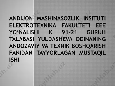 tokarlik dastgohida qo’llaniladigan elektr yuritmalar turlari — PPTX
