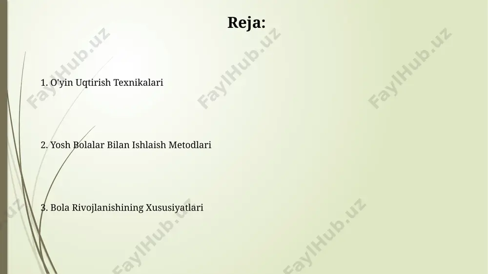 yin faoliyati – 5 yoshgacha boʻlgan bolalar bilan samarali ishlashning asosiy vositasi hisoblanadi, oʻyin orqali ular ijtimoiy, kognitiv va emotsional koʻnikmalarni rivojlantiradilar. yosh bolalar bilan ishlashda individual yondashuv muhim, har bir bola 3-7 yosh oraligʻida turli rivojlanish bosqichlarida boʻladi va ularning oʻziga xos ehtiyojlari hisobga olinishi kerak. bolalar rivojlanishining bosqichlarini hisobga olish 6-12 yosh oraligʻida bolalar konkret operatsiyalar davrida boʻlib, mantiqiy fikrlash va muammolarni echish qobiliyatlari rivojlanadi, shu sababli oʻyinlar va amaliy mashgʻulotlar orqali ularning kognitiv qobiliyatlarini rivojlantirish zarur. bolalar 0-2 yosh oraligʻida sensor-motor rivojlanish bosqichida boʻlib, atrof-muhitni sezish va harakat qilish orqali oʻrganadilar, bu davrda ularning asosiy ehtiyojlari va xavfsizligiga alohida eʼtibor berish kerak. ijtimoiy-emotsional rivojlanishni qo'llab-quvvatlash ijtimoiy normalarni o'rgatishda 7 ta asosiy qoidani tanlash va ularni amalda qo'llash orqali, bolalar ijtimoiy javobgarlikni rivojlantiradi va o'zaro hurmatni oshiradi. bolalar o'rtasida hamkorlik va o'zaro munosabatlarni rivojlantirish uchun 4-6 kishilik kichik guruhlarda o'yinlar tashkil qilish, ularning jamoaviy ishlash ko'nikmalarini shakllantiradi. qiyinchiliklarni …