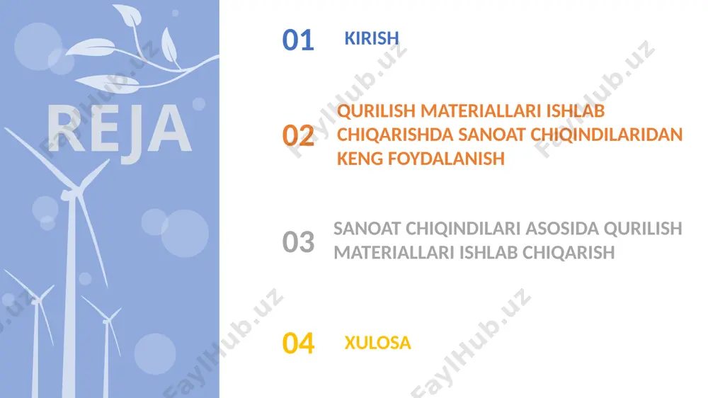 o‘sish sur’atlarini ta’minlash va raqobatbardosh mahsulotlarni eksport qilish, shuningdek korxonalarni modernizatsiya qilish, texnik va texnologik yangilash, sohani jadal rivojlantirish va diversifikatsiyalash uchun qulay sharoitlar yaratish, qayta ishlashga sarmoyalar jalb etishga qaratilgan tarkibiy islohotlar mahalliy mineral xom-ashyo va qurilish materiallari eksportini ko‘paytirishdir. hozirgi vaqtda elektr issiqlik stansiyalarida asosan ko‘mir yoqilg‘isidan foydalanib kelinmoqda. ko‘mir yoqilg‘isidan foydalanganlik natijasida ushbu elektr isssiqlik stansiyalarida katta miqdordagi sanoat chiqindilar kultoshqol (zoloshlak) paydo bo‘ladi. bu sanoat chiqindisi o‘z o‘rnida atrof muhitga ya’niy tabiatga salbiy ta’sir ko‘rsatmoqda. o‘zbekistondagi ko‘mirning o‘rganilgan zahiralari 1900 million tonnani tashkil etadi, shu jumladan ko‘mir - 1853, tosh ko‘mir - 47, taxmin qilingan resurslar - 5760, shundan jigarrang ko‘mir - 5188,2; tosh - 571 million tonna. yuqorida aytib o‘tilganlardan ko‘rinib turibdiki, qazib olinadigan ko‘mirning 70% dan ortig‘i angren konining jigarrang ko‘miridir, unda kaloriya miqdori kam va kul miqdori ko‘p. bundan tashqari, asosiy tadqiqotlar farg‘ona va pop ies kullarida, shuningdek angren konidan olinadigan jigarrang ko‘mir …