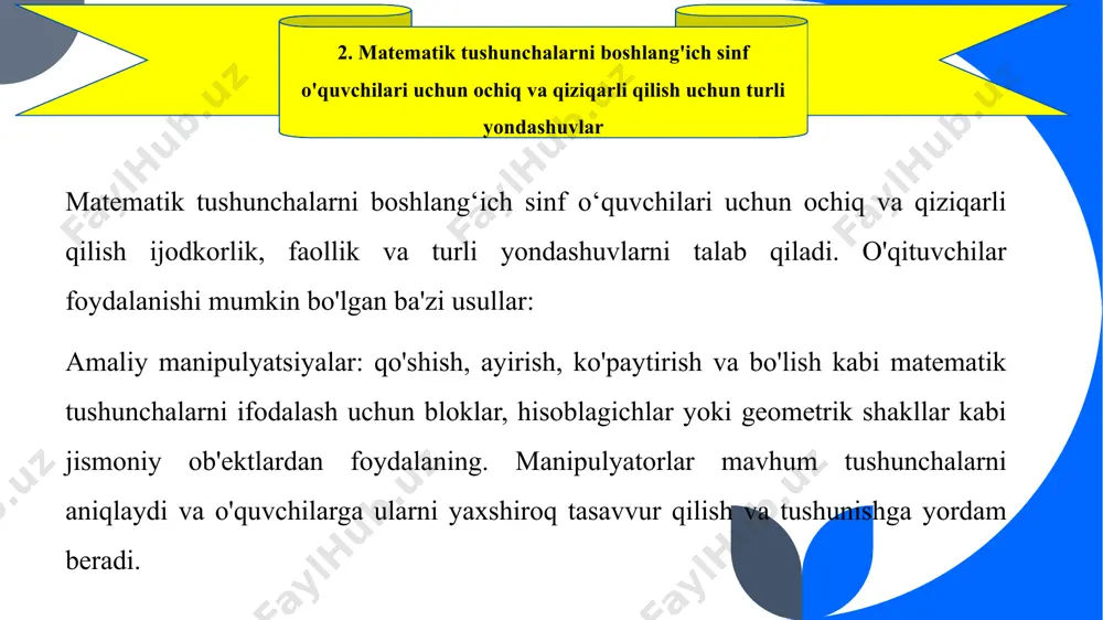 boshlang‘ich sinf matematika ta’limida innovatsion o‘qitish usullarining ahamiyati - Page 5