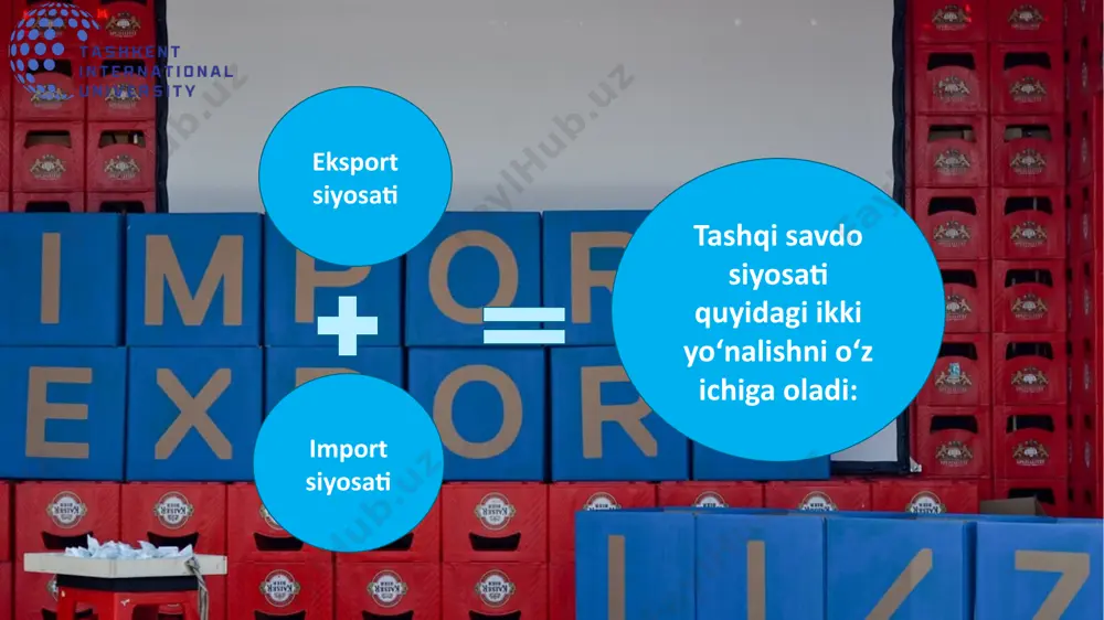 tashqi savdoni tartibga solishning tarif metodlari - Page 3