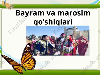 bayram va marosim qo’shiqlari — PPT