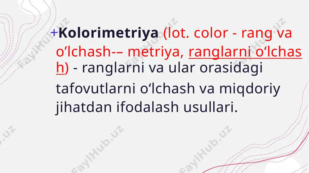 si, suyuq azot, vodorod va geliy xaroratlari sohasini (-77 0c va undan pastda) past xaroratlar kalorimetriyasi deyiladi. kalorimetriyani oʻlchash usullari issiqlik texnikasida, metallurgiyada, kimyo texnologiyasida keng ishlatiladi. turli texnologik jarayonlarda jismlarning qizishi, erishi yoki bugʻlanishi uchun sarflanadigan issiqlikni hisoblashda; kimyoviy reaksiyalarning borishi chegarasini aniqlashda va ularning sodir boʻlish shartlarini belgilashda kalorimetriyadan foydalaniladi. maye, grafitdan sintetik olmos olish mumkin boʻlgan bosim va xarorat sohasini shu moddalarning issiqlik sigʻimlarini va yonish issiqliklarini kalorimetrik oʻlchashlar orqali aniklangan biologiyada kalorimetriya (biokalorimetriya) yordamida organizmda boʻlib turadigan kimyoviy va fizik jarayonlar [endotermiklik yutilishi) va ekzotermiklik chikarish)]dagi issiqlik effektlari aniklanadi. maye, bir soatda ichak tayoqchasi mikrobi ~10~9 kal, odam 5-104 kal issiqlik chiqarishini kalorimetriya usuli bilan aniqlangan. organizmdan ajralib chiqadigan issiqlik miqdorini aniqlash uchun, odatda, hayvon yoki odam kalorimetr (devorlari orasida suv oqib turadigan kamera)ga joylashtiriladi. bunda organizmdan chiqayotgan issiqlikni suv yutadi. suv massasi va uning xarorat oʻzgarishidan qancha issiklik ajralishi bilib olinadi. agar bunday bevosita oʻlchash …