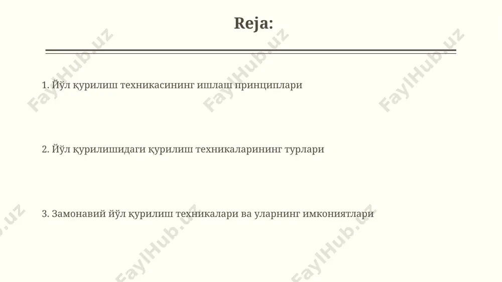 озер бир вақтнинг ўзида ишлайди, бу ишларнинг тезлигини оширади. тошлаш ва ер қазиш техникалари ўзбекистондаги йўл қурилиш лойиҳаларида ишлатиладиган ер текислаш техникаларининг 70%и хитой ва жанубий кореядан импорт қилинади, бу эса уларнинг нархига таъсир кўрсатади. самарқанддаги тезюрар йўл қурилишида 50 тонналик сиғимга эга 5 та ер қазиш машинаси кунига ўртача 1000 куб метр тупроқни қазиб чиқарган, бу йўлнинг ўз вақтида фойдаланишга топширилишига ёрдам берди. кўприк ва тоннель қуриш техникалари сув ости ишлари учун мўлжалланган, 3000 куб метр/соат қувватга эга сув чиқариш насослари навоий вилоятидаги йирик сув ости туннеллари қурилишида муҳим рол ўйнайди. кўприк қурилишида 50 тонналик юк кўтариш қувватига эга краналар, мисол учун, liebherr компаниясининг ltm 1500-8.1 модели тошкентдаги йирик кўприк лойиҳаларида кенг қўлланилади. йўл ёстиғини қуриш техникалари йўл ёстиғининг сифатли қурилиши учун ҳар хил турдаги 15-20 тонналик асфальт ётқизувчи машиналар, шу жумладан, германиянинг vögele компанияси ишлаб чиқарган замонавий моделлари кенг қўлланилади. тошкент вилоятидаги йирик йўл қурилишларида 250-300 тонналик сиғимга …