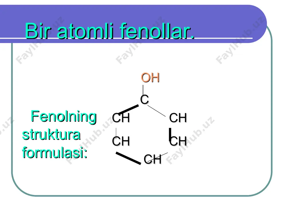 fenollar va ularning xosilalari - Page 5