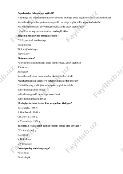 populyatsiya tushunchasi — DOCX