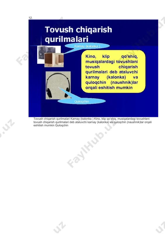 ir xil ishlash interfeysi va boshqa qulayliklar. boshqa operatsion tizimlarga o’xshab windows dasturi ham kompyuter xotirasiga kompyuter yoqilish vaqtda avtomatik ravishda yuklanadi. windows so’zi inglizcha “window”-oyna degan ma’noni anglatadi. windows-oynalar, ya’ni windows operatsion tizimida oynalar bilan ishlaydi. windowsning imkoniyatlari windows operatsion tizimi quyidagi imkoniyatlarga ega. universal grafika (uskunalar va dasturiy ta’minotidan to’liq mustaqilligini ta’minlaydi), yagona interfeys (muloqati yagona), moslashish (boshqa dasturiy ta’minoti bilan moslashishi), ms dos ning barcha amaliy dasturlari, matn muharrirlar, elektron jadvallari ishini ta’minlaydi. ko’p masalaligi (bir paytning o’zida bir necha masalani bajaradi), ma’lumotlar almashuvi (dasturlararo ma’lumotlar almashish imkoniyatiga ega). windowsning ishlash shartlari hozirda aksariyat kompyuterlar windows 98 ot da ishlatilib kelinmoqda komp’yuter bu otda ishlashi uchun quyidagicha jihozlangan bo’lishi zarur: · kamida intel pentium ii protsessorli kompyuter; · 32 mbayt dan kam bo’lmagan operativ xotira; · 250-300 mb bo’sh joyli qattiq disk; -windowsga ko’maklashadigan monitor(ega,vga, svga bo’lsa yanada yaxshi); -windowsga ko’maklashadigan printer; -windowsda ishlashga yordam beradigan «sichqoncha». …