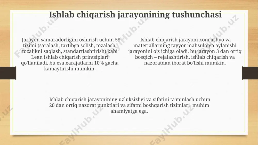 ishlab chiqarish jarayoni va uni tashkil etishga oid masalalar yechish - Page 4