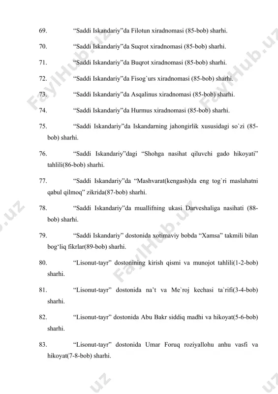 navoiyshunoslik fanidan 4-semestr uchun nazorat savollari - Page 5