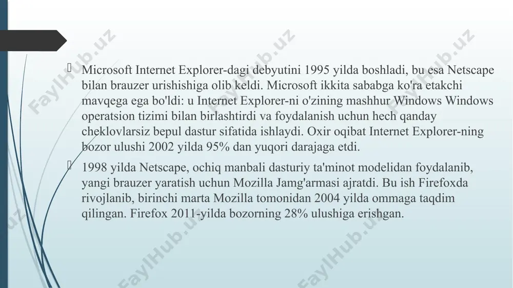 cast, chromebook, chromebit, chromebox va chromebase. google crome web-brauzeri xususiyatlari google chrome minimal foydalanuvchi interfeysiga ega, uning interfeysi printsiplari keyinchalik boshqa brauzerlarda qo'llanilgan. masalan, manzillar satri va qidirish satrini omnibox-ga birlashtirish dastlab google chromeda qo’llanilgan. xatcho'plar va sozlamalarni sinxronlashtirish chrome foydalanuvchilarga tanlangan google hisobi orqali ma'lumotlarni yuborish va qabul qilish orqali o'zlarining xatcho'plari, tarixi va sozlamalarini brauzer o'rnatilgan barcha qurilmalar bilan sinxronlashtirishga imkon beradi, bu esa o'z navbatida chrome brauzerining barcha kirish holatlarini yangilaydi. buni google hisob ma'lumotlari yoki sinxronlash parolidan tasdiqlash mumkin. xavfsizlik vaqti-vaqti bilan chrome ikkita qora ro'yxatning yangilanishini (bittasi – phishing (qonuniy kompaniya sifatida taqdim etish orqali moliyaviy ma'lumotlarning onlayn-hisob egasini aldash faoliyati.), ikkinchisi - zararli dastur) oladi va foydalanuvchilarni zararli deb belgilangan saytga kirishga harakat qilganda ogohlantiradi. ushbu xizmat shuningdek, boshqalar tomonidan "google safe browsing api" deb nomlangan bepul ochiq api orqali foydalanish uchun mavjud. chrome sinov muhitidagi yorliqlarga jarayonlarni taqsimlash modelidan foydalanadi. eng kam imtiyoz …