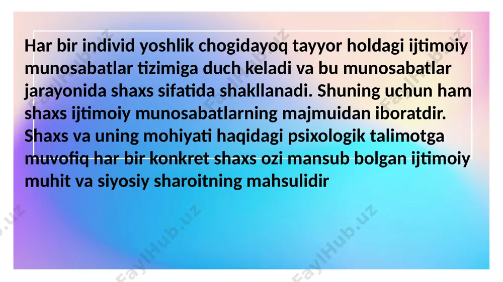 shaxsning individuallik tushunchalari - Page 5