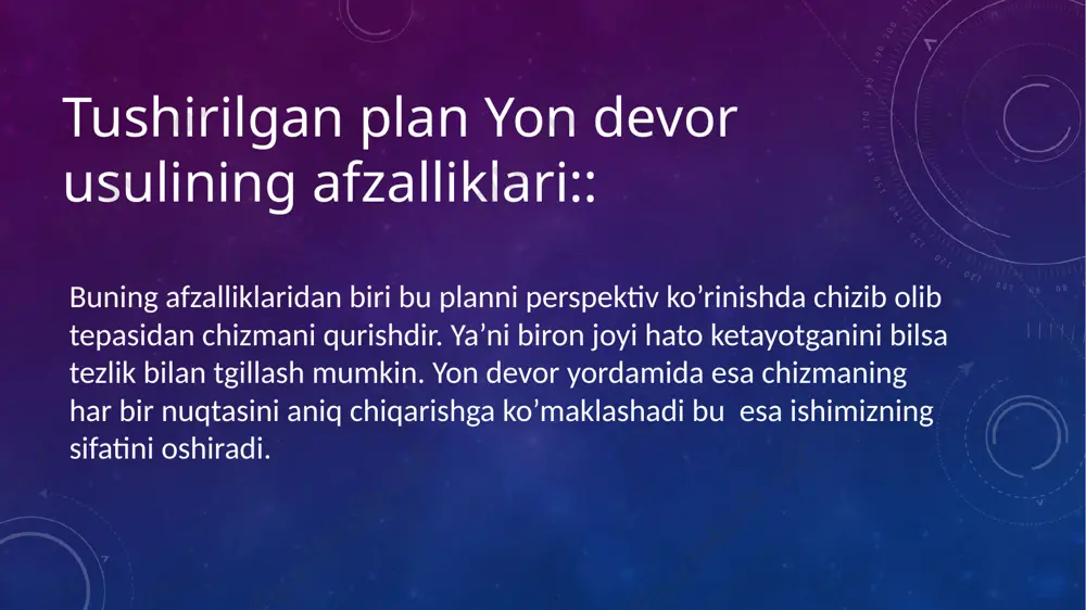tushirilgan plan yon devor usuli - Page 2