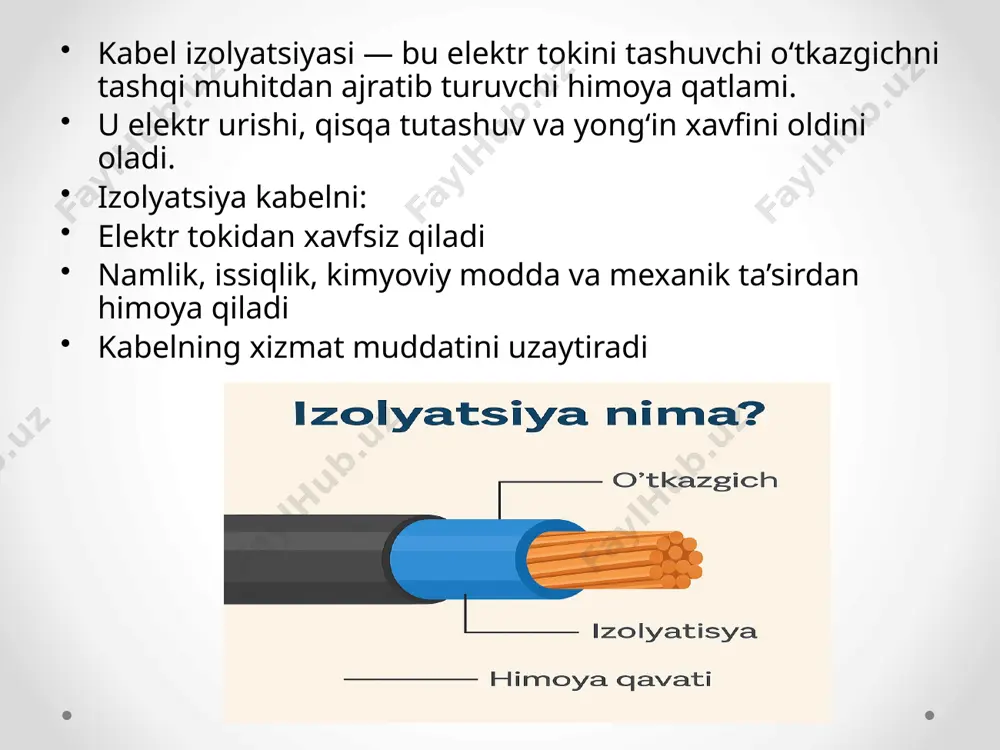 kabel izolyatsiyasini tanlashda e’tiborga olinishi kerak bo‘lgan omillar - Page 5