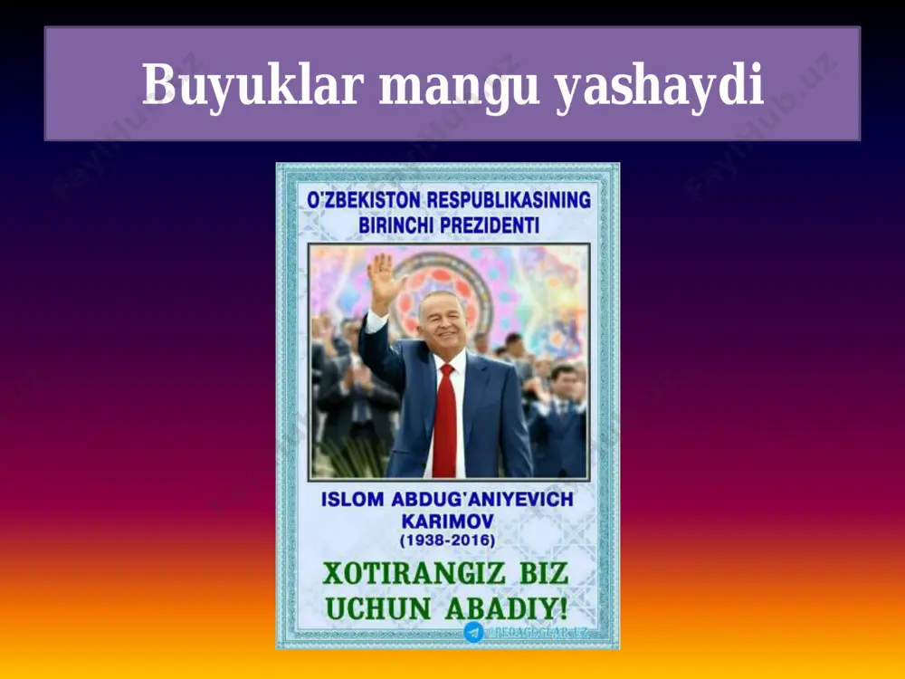 axmedova ziyodaxon ismoiljonovna) 22-iyun yozgi quyosh turish kuni. • yo`q. 22-iyun yozgi quyosh turish kuni • 12. (mirzatillayeva mohinur obitali qizi) oldingi mavzuni takrorlash uchun tayyorlangan “ha-yo`q” texnologiyasi sizga yoqtimi . • yo`q. shunki bu texnologiya maktab o`quvchilari uchun xos. maydoni-780,6 ming.km.kv. aholisi-(2018 y)-81,3 mln kishi poytaxti- anqara davlat tuzilishi-unitar boshqaruv shakli-2017- yil parlamentar shakldan prezidentlik shakliga o`tdi pul birligi- turk lirasi turkiya xaritasi osiyo 97% va yevropa 3% qit’alarida joylashgan davlat. gretsiya, bolgariya, gruziya, armeniya, eron, suriya, iroq davlatlari bilan chegaradosh. shimoliy qismini qora dengiz, janubini o’rtayer dengizi, g’arbini egey dengizi suvlari yuvib turadi. marmar dengizi, bosfor va dardanell bo’g’ozlari orqali mamlakatning yevropa va osiyodagi qismlari ajralib turadi. ma’muriy jihatdan 81 viloyatdan iborat. davlat tuzumi — respublika. davlat boshlig’i — prezident. u har 7 yilda saylanib, qurolli kuchlarning bosh qo’mondoni vazifasini ham bajaradi. hukumat boshlig’i — bosh vazir. qonun chiqaruvchi hokimiyati 2 palatali parlament (buyuk millat majlisi). turkiya prezidenti …